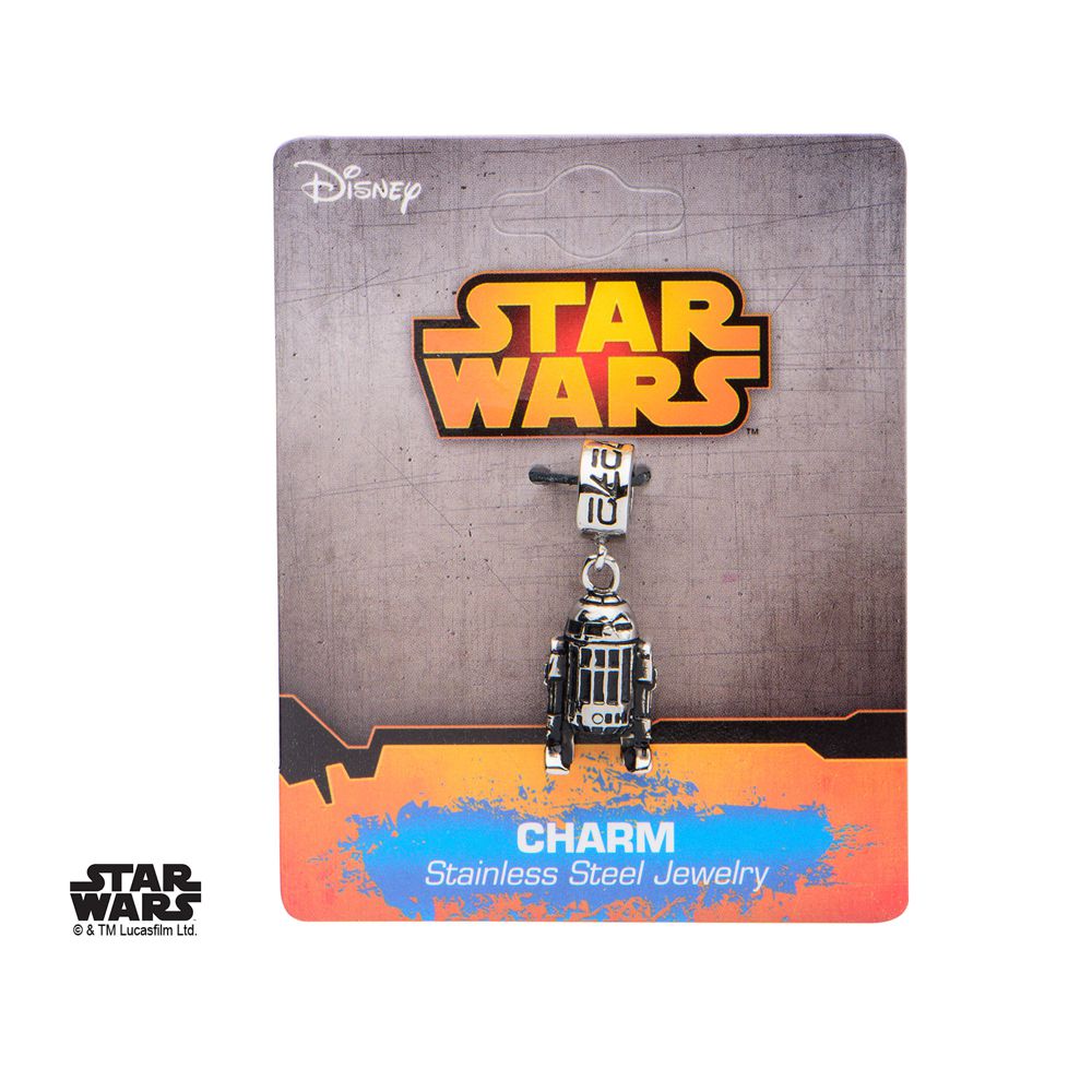 Star Wars - R2D2 - Droid Charm or Pendant - Stainless Steel - Click Image to Close